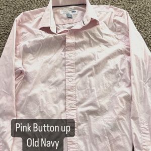 Pink Old Navy Button Up